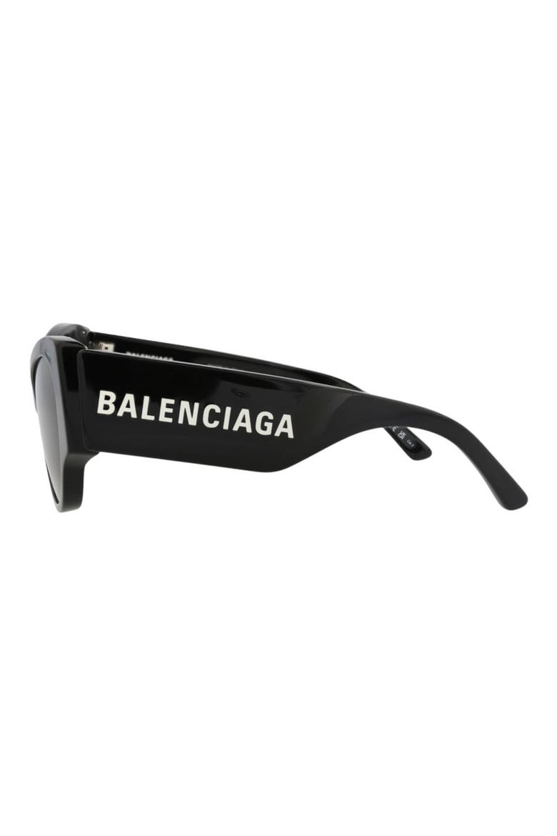 56mm Cat Eye Sunglasses, Alternate, color, BLACK BLACK GREY