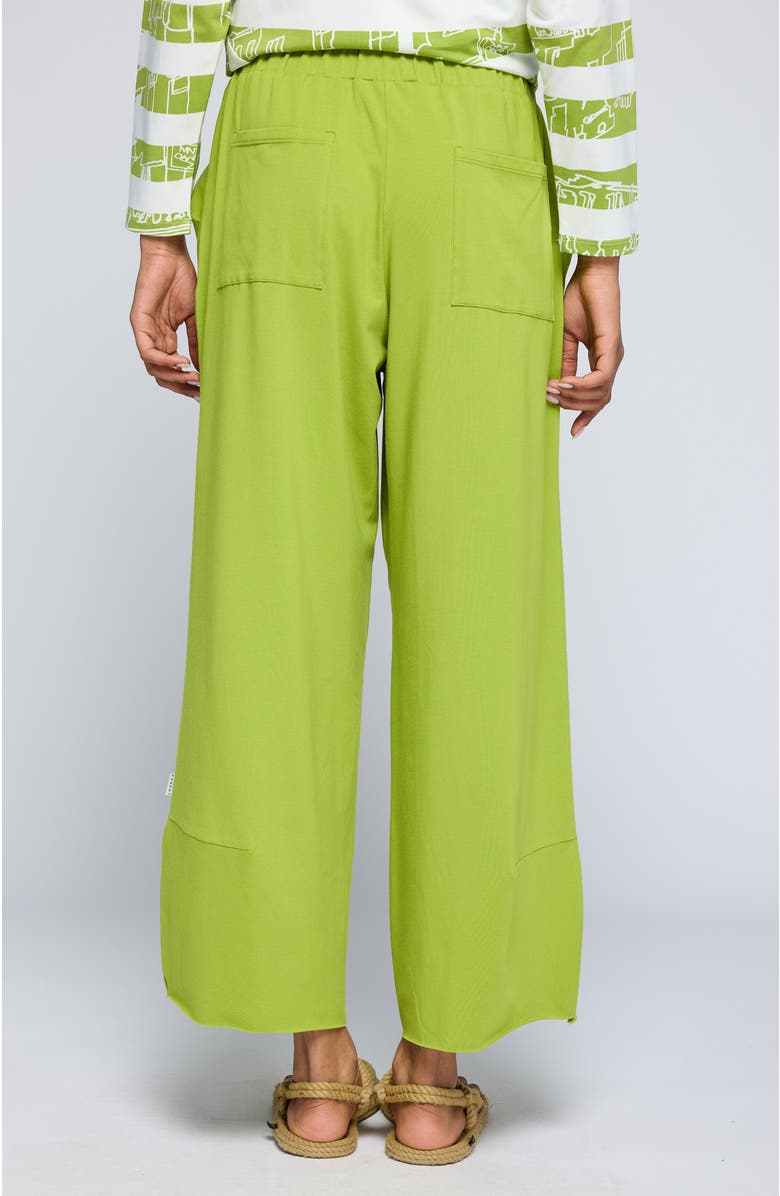 LUUKAA Ilaria Curved Jersey Pants, Alternate, color, Lime