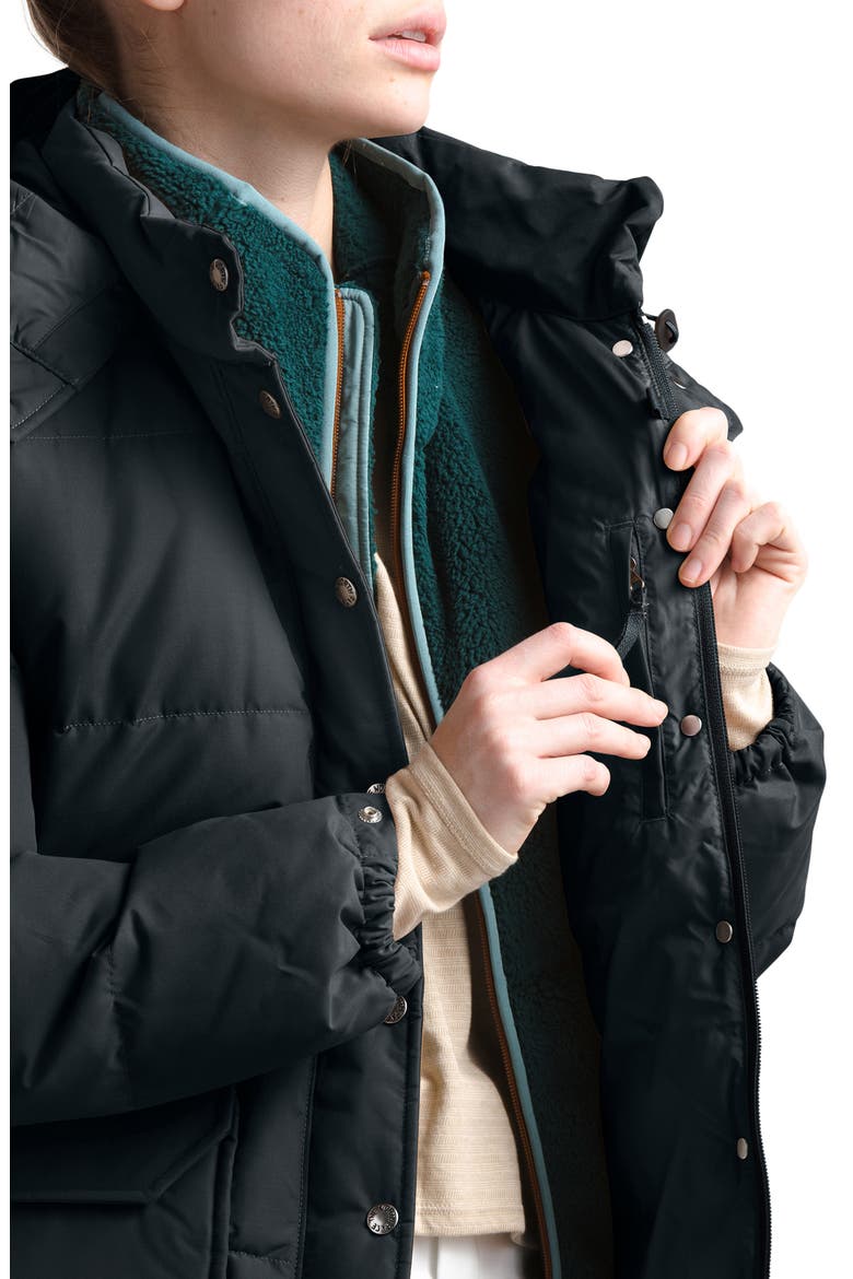 Sierra Water Repellent Down Parka, Alternate, color, TNF BLACK