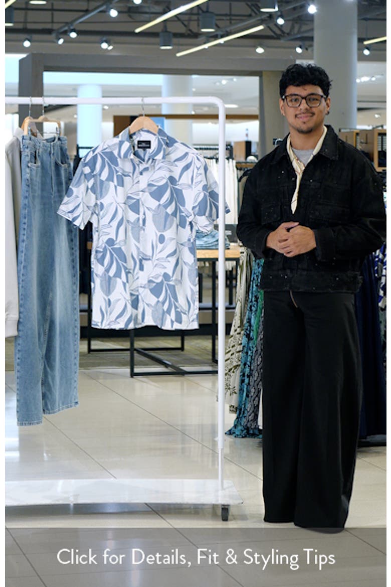 Carrington Floral Short Sleeve Button-Up Shirt video