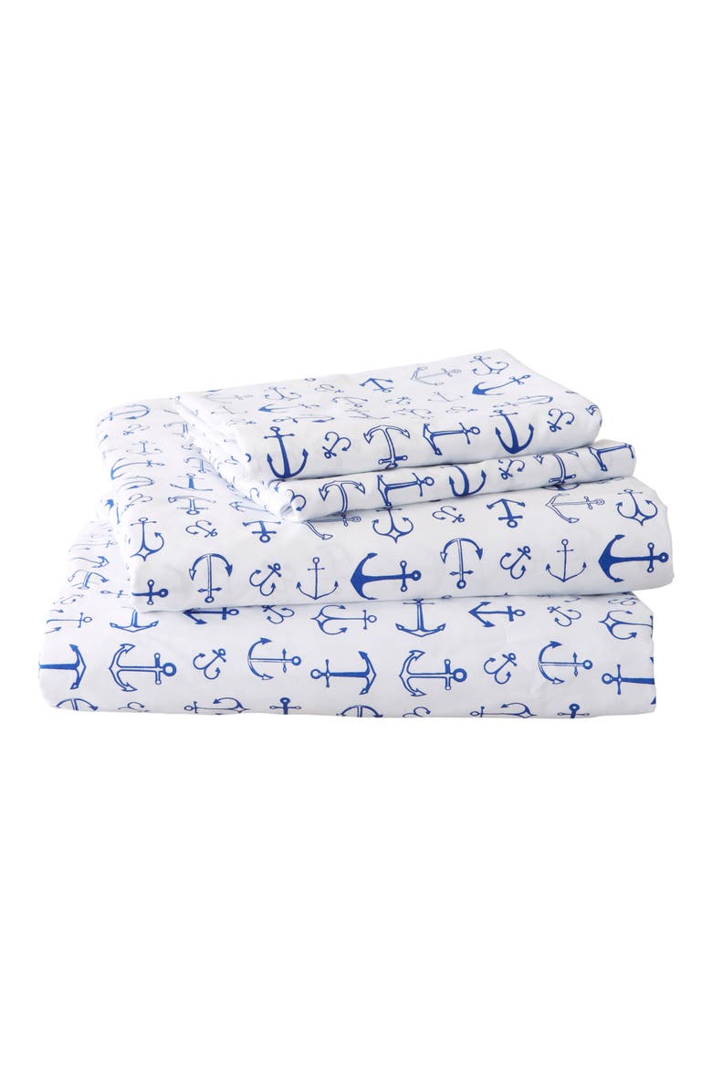 Coastal Microfiber Sheet Set, Main, color, ANCHOR