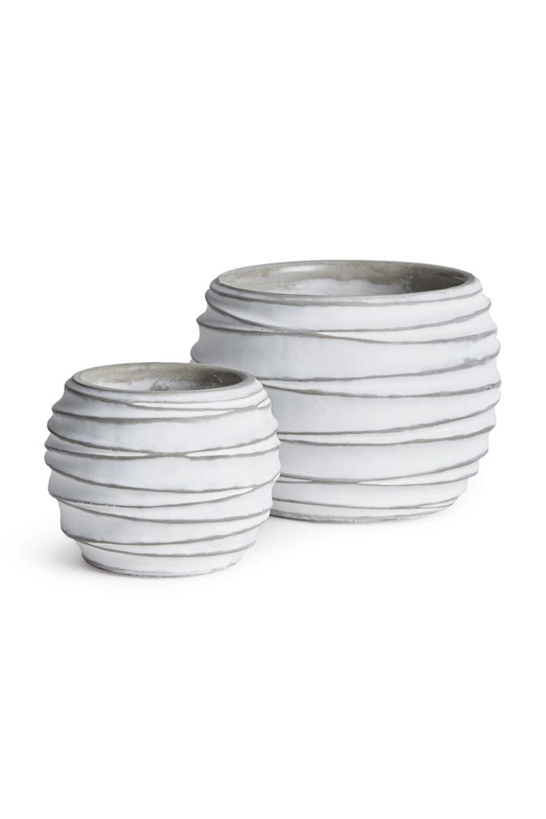 Kipha Flowerpot Planters Set of 2, Main, color, White
