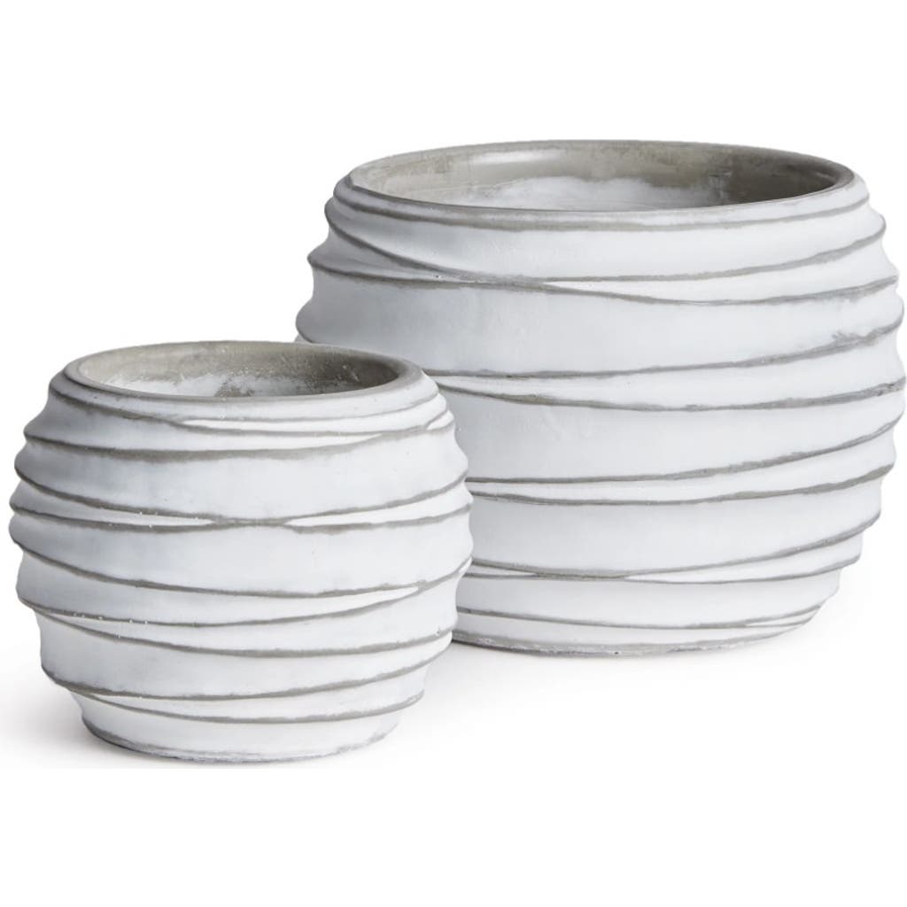 Napa Home & Garden Kipha Flowerpot Planters Set Of 2 In White