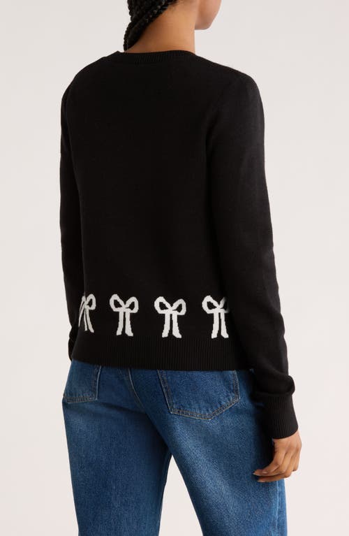 Vigoss Bows Cardigan In Black