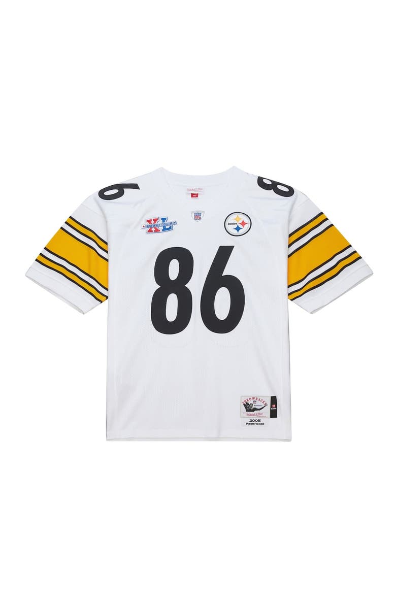 Mitchell & Ness Men's Mitchell & Ness Hines Ward White Pittsburgh Steelers 2005 Authentic Throwback Retired Player Jersey, Alternate, color, White
