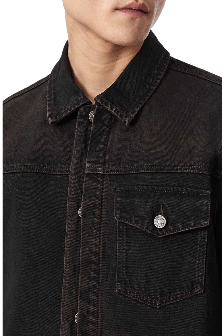 Roth Denim Jacket, Alternate, color, OVERDYED BROWN