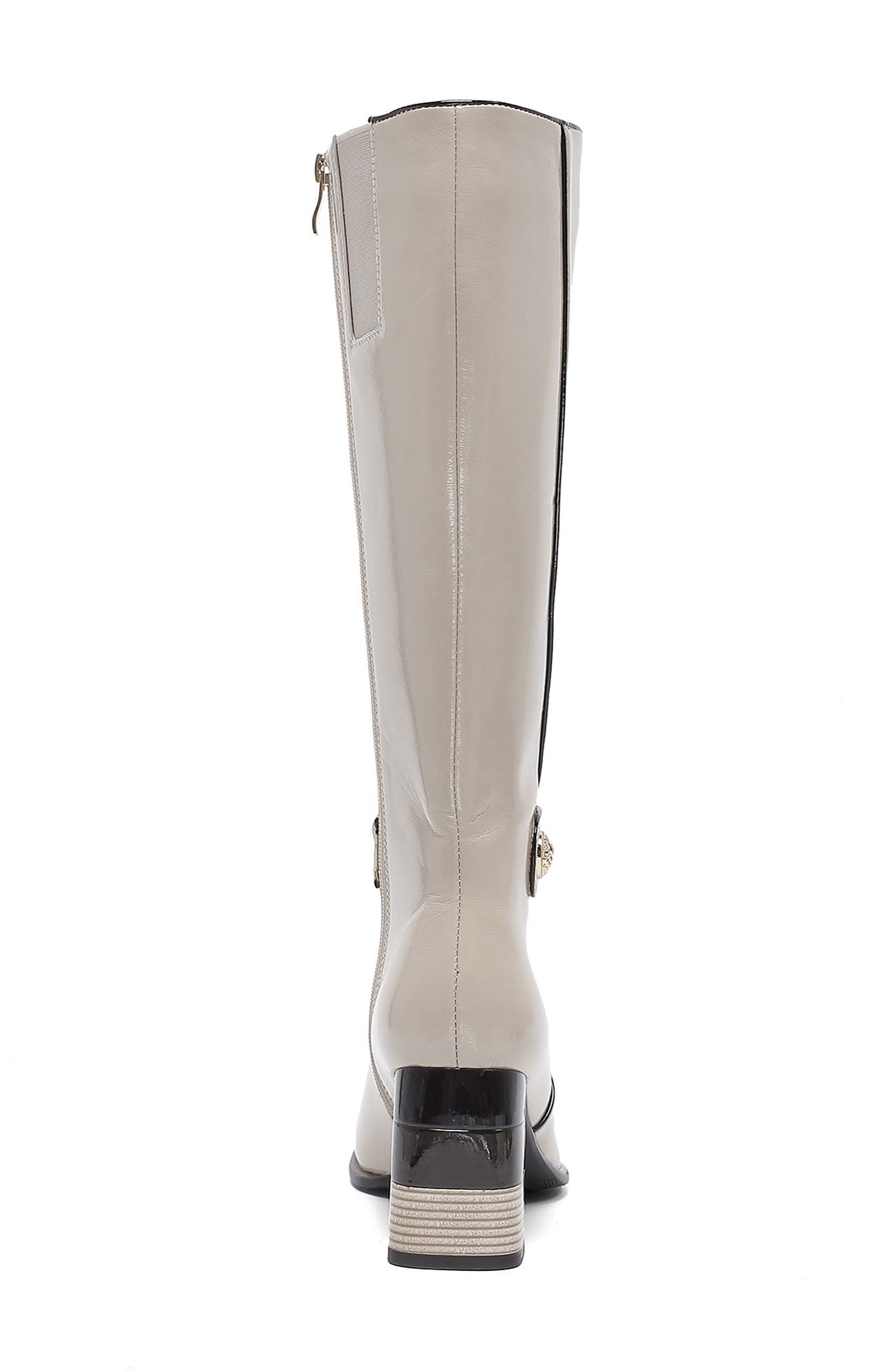 Randi Knee High Boot, Alternate, color, BEIGE PATENT
