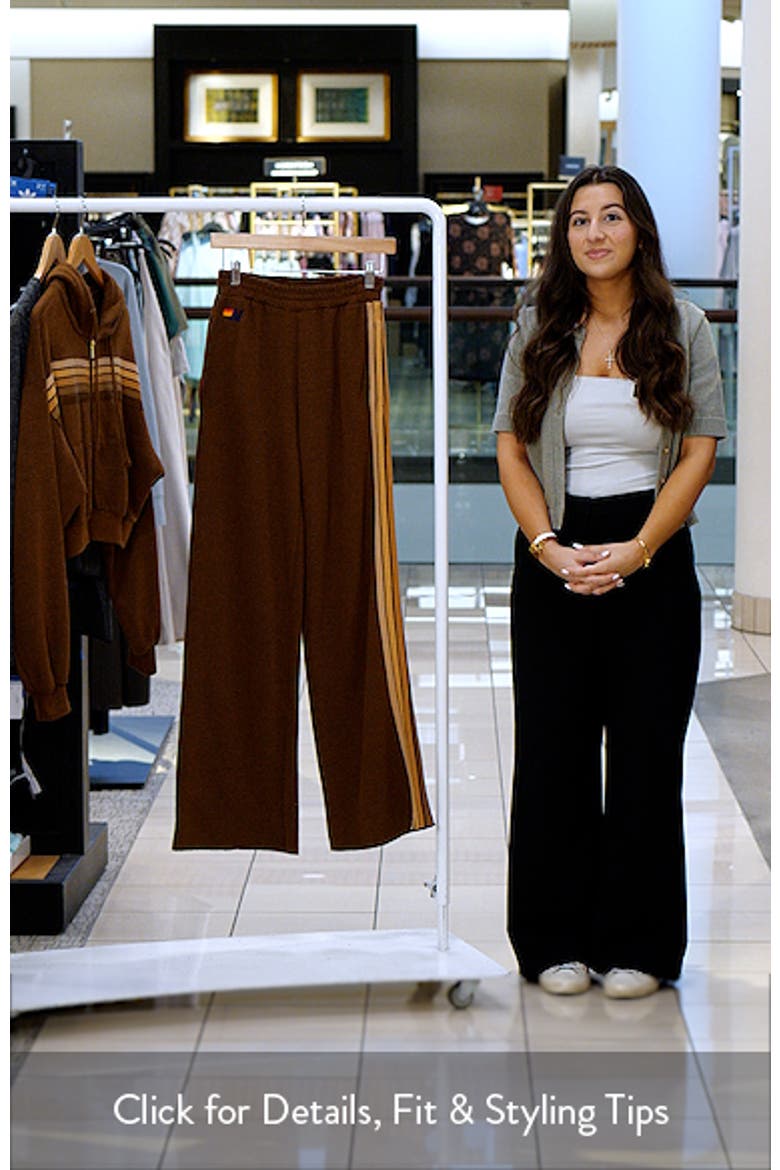 5-Stripe Wide Leg Sweatpants video