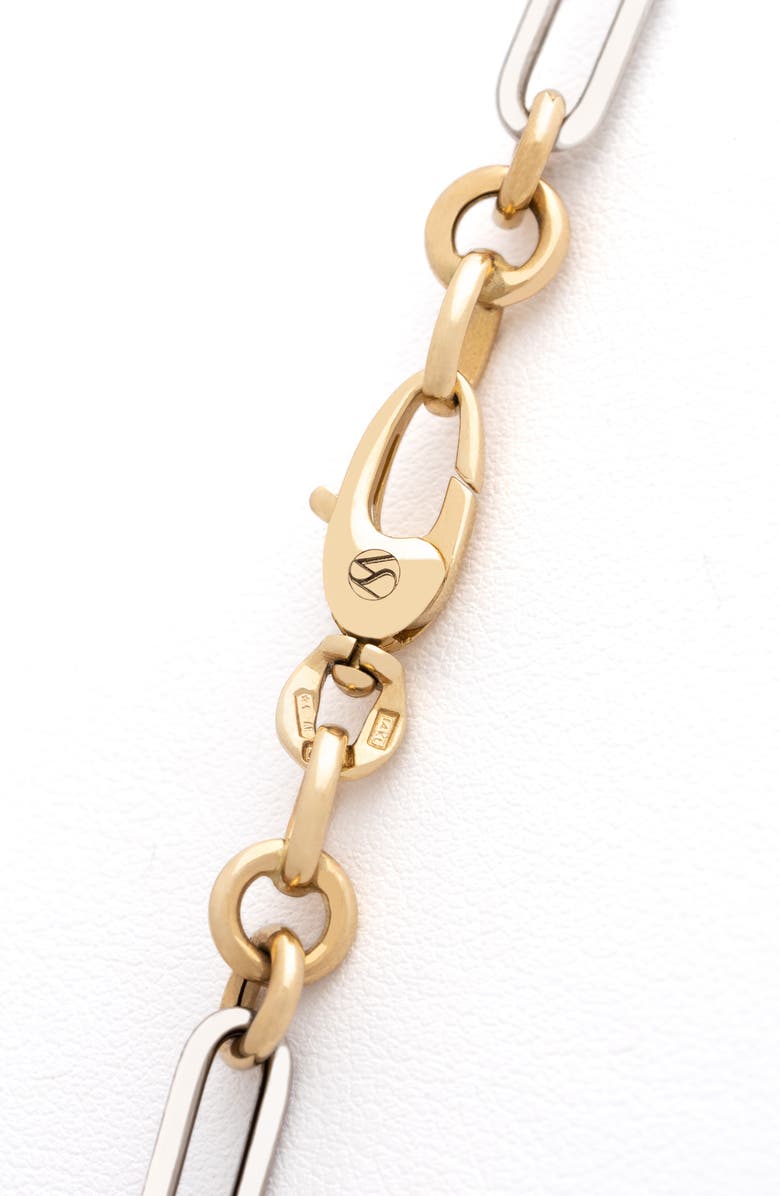 Stephanie Windsor Two-Tone Trombone Chain Necklace, Alternate, color, 