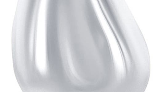 Simona Puffed Teardrop Pendant Necklace In Metallic