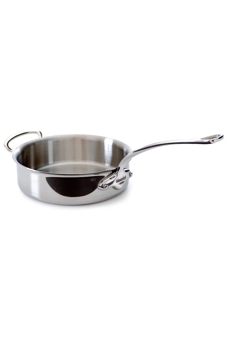 Mauviel M'Cook 3.2 qt. Stainless Steel Saute Pan With Helper Handle, Main, color, Silver
