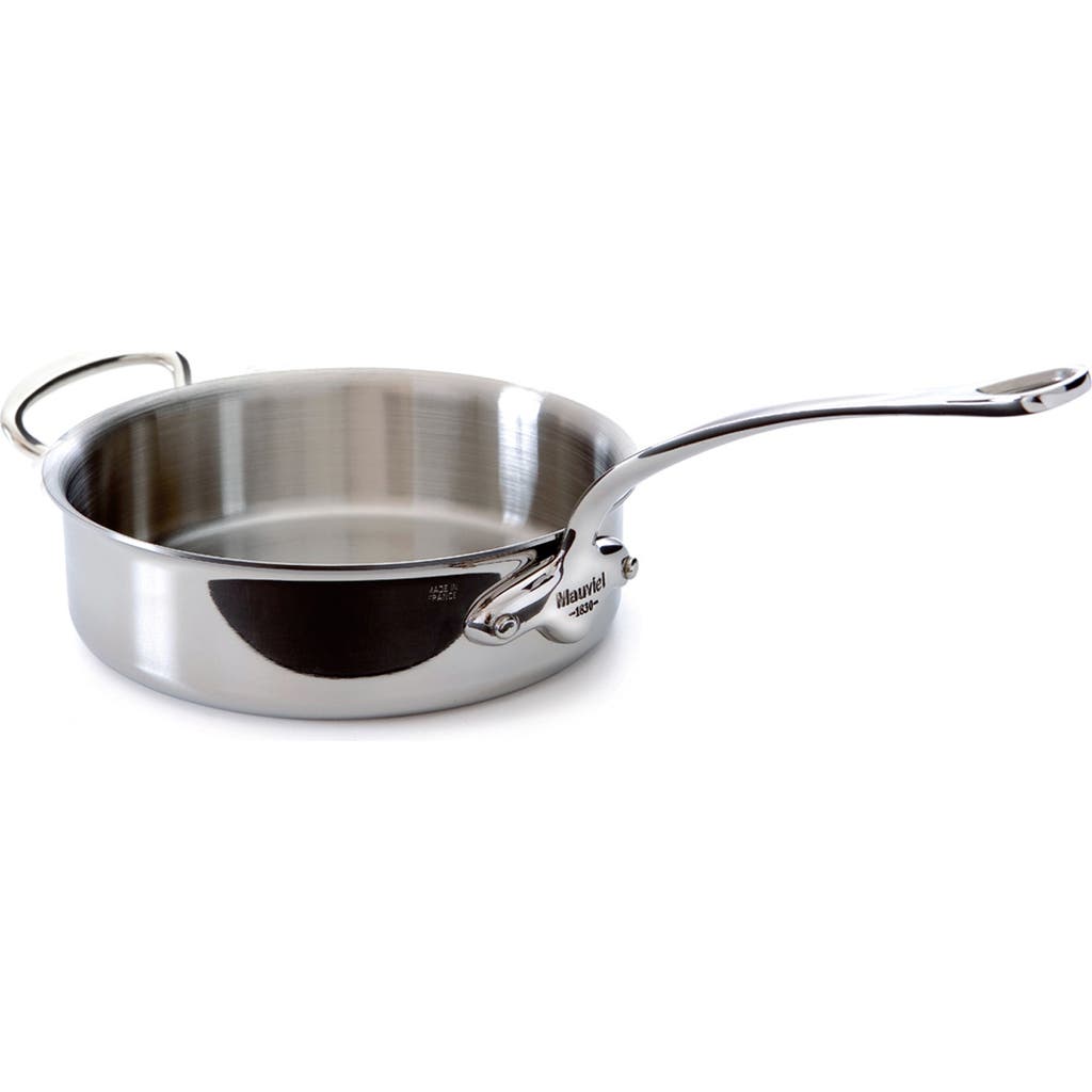 MAUVIEL MAUVIEL M'COOK 3.2 QT. STAINLESS STEEL SAUTE PAN WITH HELPER HANDLE