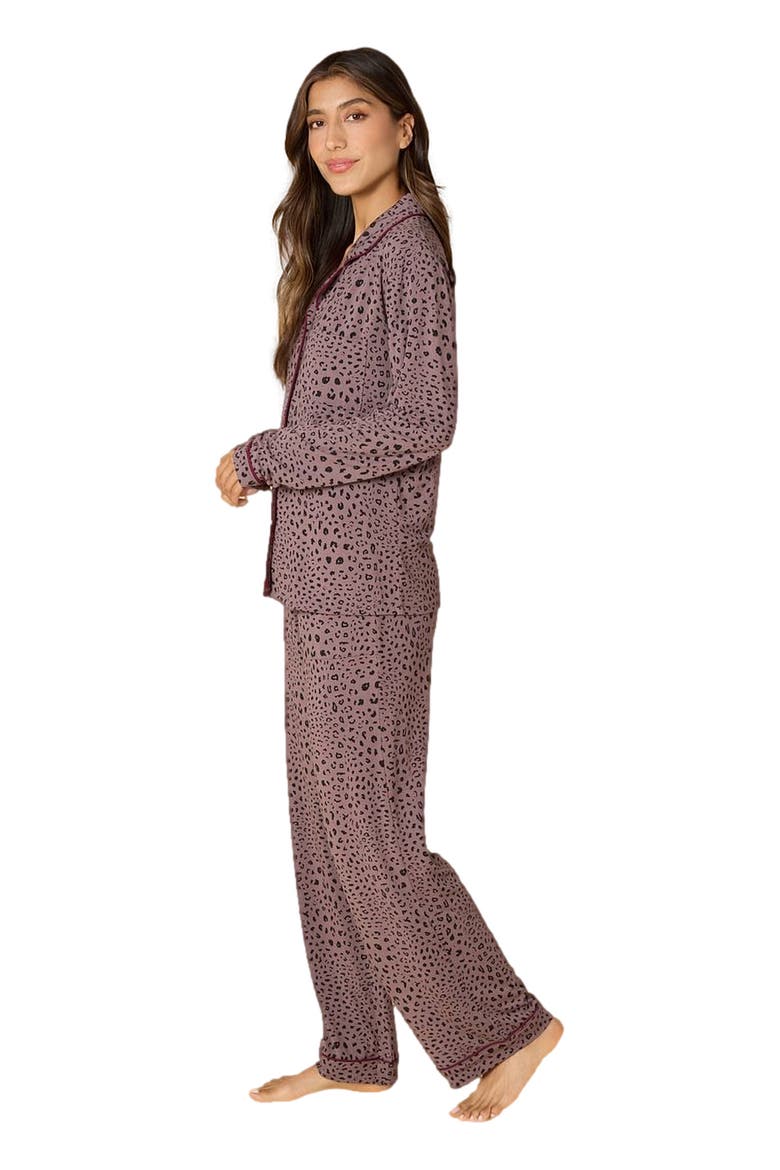 Aria  Slim Notch Collar PJ Set, Alternate, color, Wild Driftwood