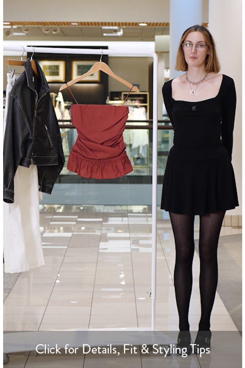 Simone Strapless Peplum Top video