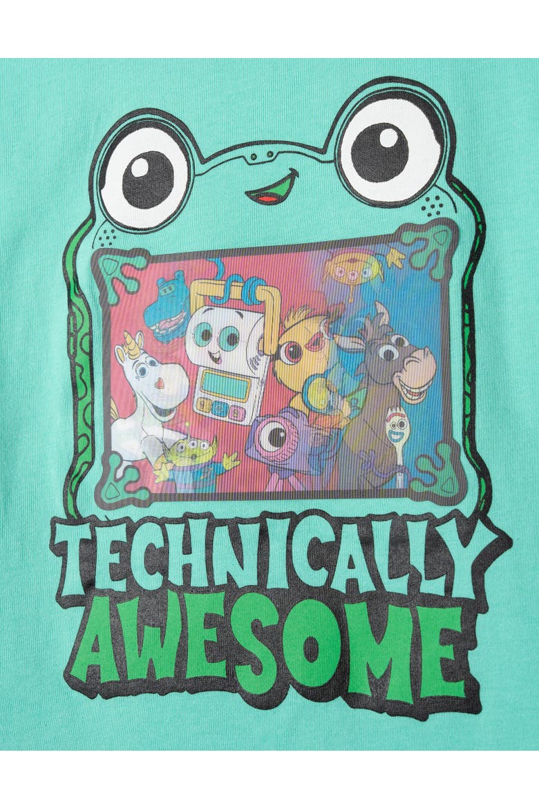 Toy Story Holographic Short Sleeve T-Shirt, Alternate, color, Toy Story Mint Green