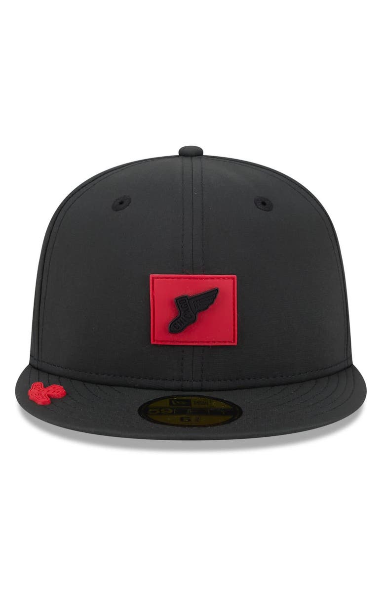 New Era Men's New Era  Black Chicago White Sox 2026 Clubhouse Alternate 59FIFTY Fitted Hat, Alternate, color, Black