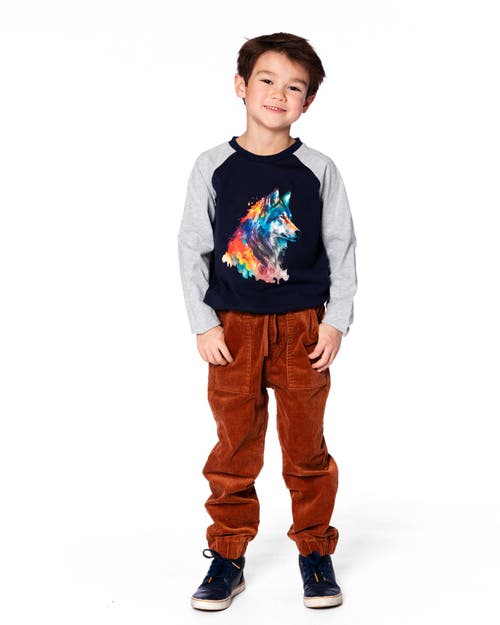 Deux Par Deux Stretch Corduroy Jogger Pants In Brown