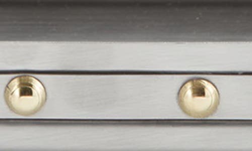 Roselli Trading Company Rivets Amenity Tray In Silver
