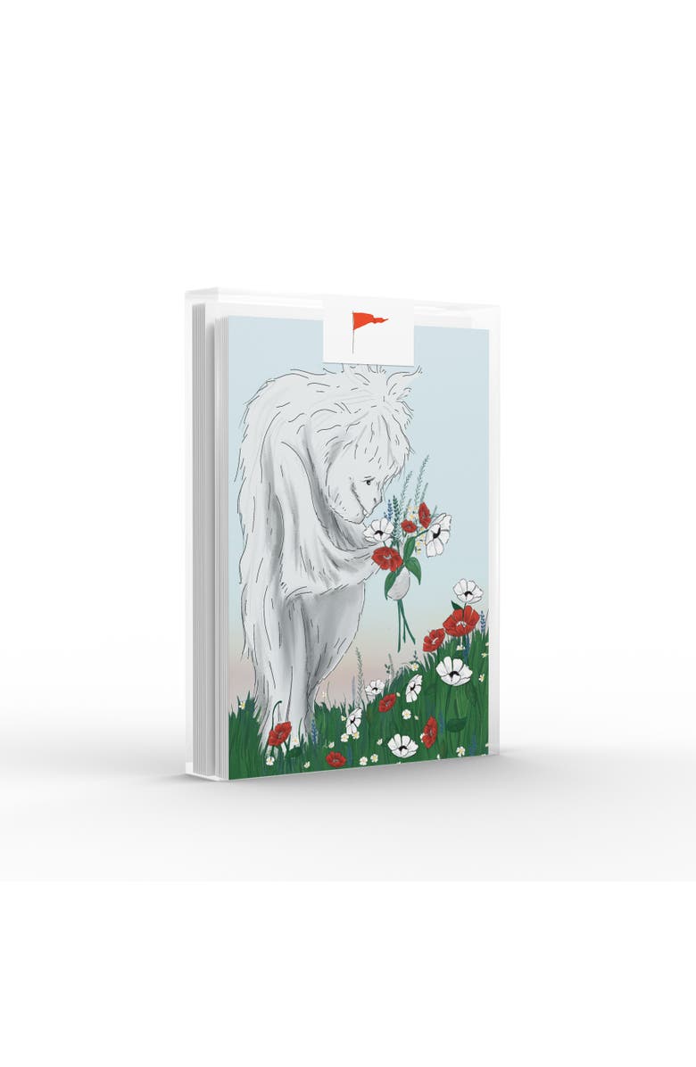 Ramus & Co Yeti Picking Flowers Greeting Card Pack Set, Main, color, Multi-Pack