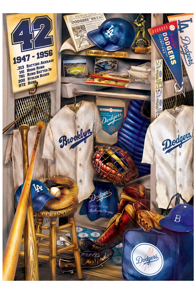 Los Angeles Dodgers Locker 500pc Puzzle, Alternate, color, Multicolor
