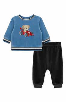 Kids' Racing Puppy Velour Top and Pants Set
