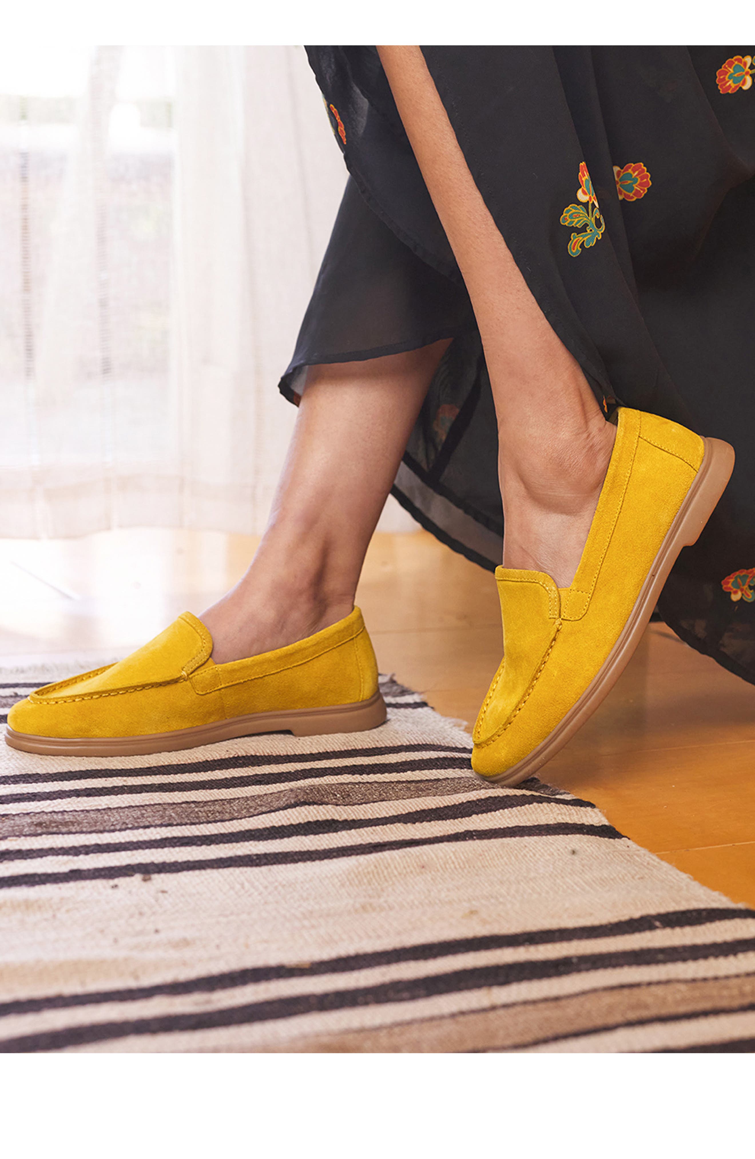 Sail Away Loafer, Alternate, color, MUSTARD