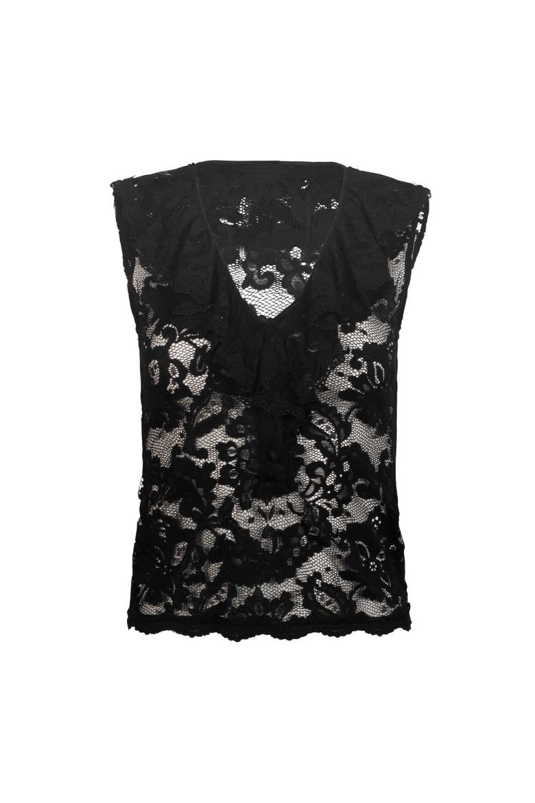 Saige Lace Top, Alternate, color, Black