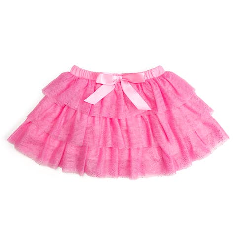 Raspberry Bow Tiered Tutu (Baby, Toddler, Little Kid & Big Kid)