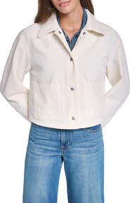 Levi's Cropped Cotton Chore Jacket