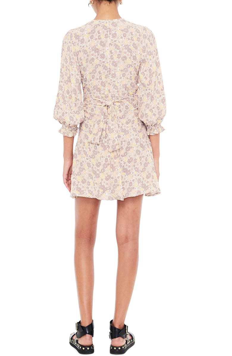 Faithfull the Brand Palmaro Floral Print Minidress, Alternate, color, 
