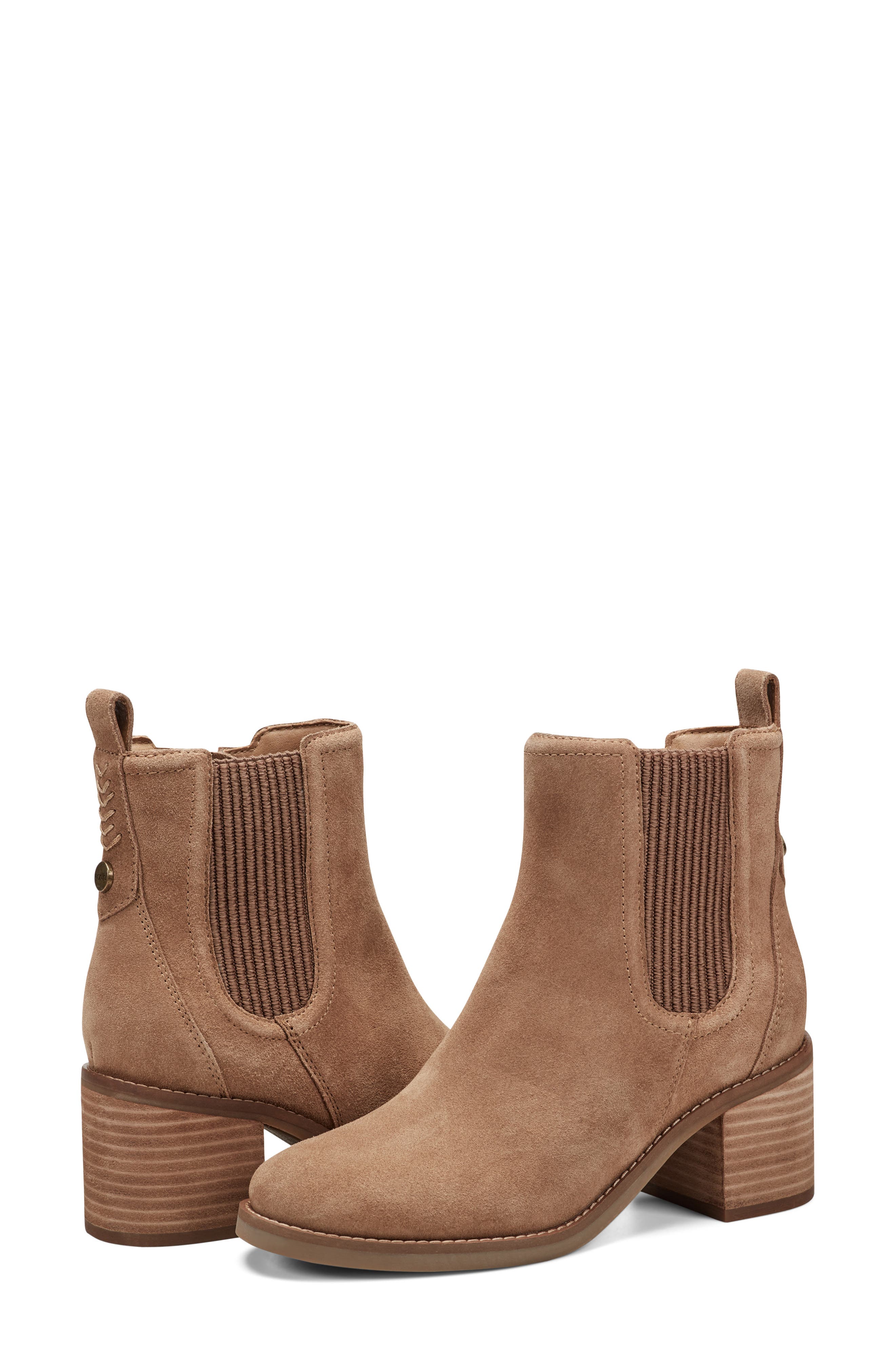 Cassi Side Zip Boot, Alternate, color, MEDIUM BROWN SUEDE