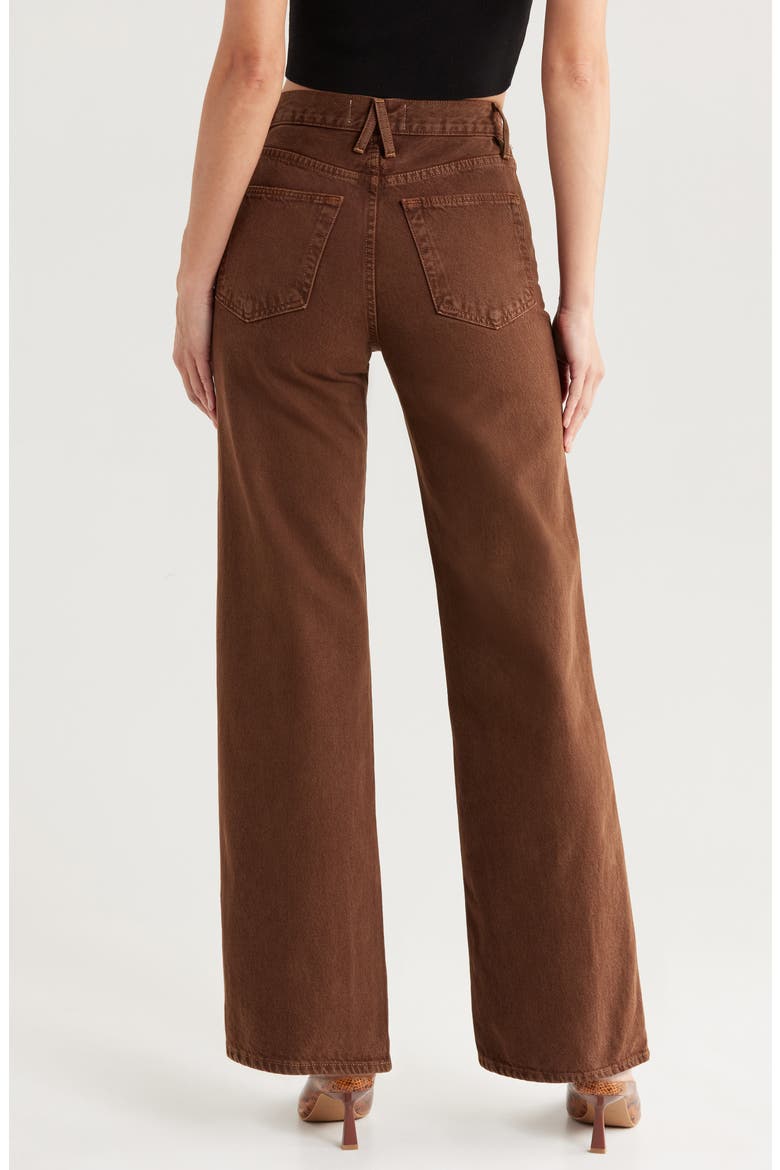 Grace High Waist Wide Leg Jeans, Alternate, color, NORTHERN CEDAR