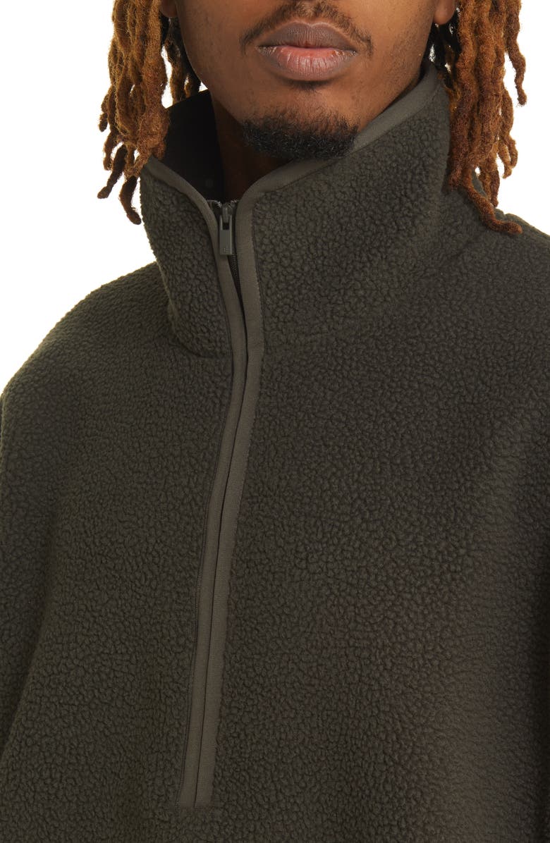 Fear of God Essentials Half Zip Polar Fleece Pullover, Alternate, color, 