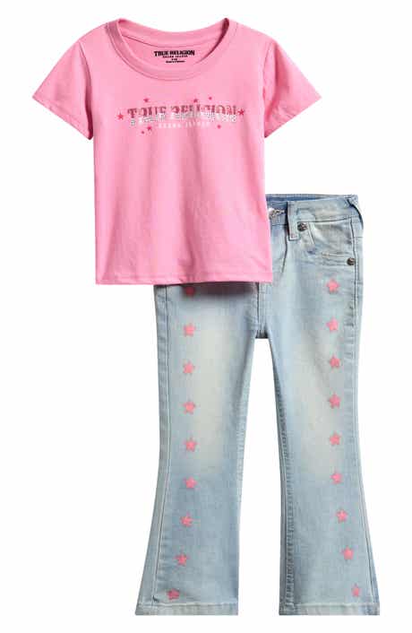 True Religion Kids' Graphic T-Shirt & Denim Jeans Set