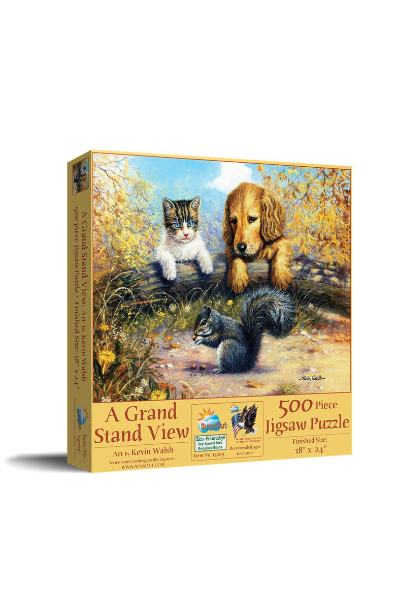 Sunsout A Grand Stand View 500 piece Jigsaw Puzzle for Adults, Main, color, Multicolor