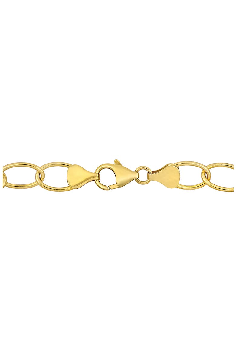 Cultured Freshwater Pearl & Circle Link Necklace & Bracelet Set, Alternate, color, GOLD