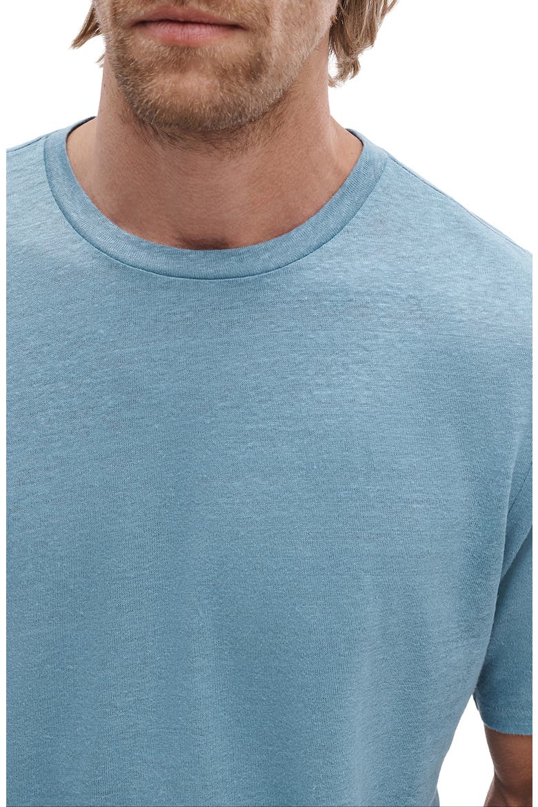 Classic Linen T-Shirt, Alternate, color, FOG BLUE