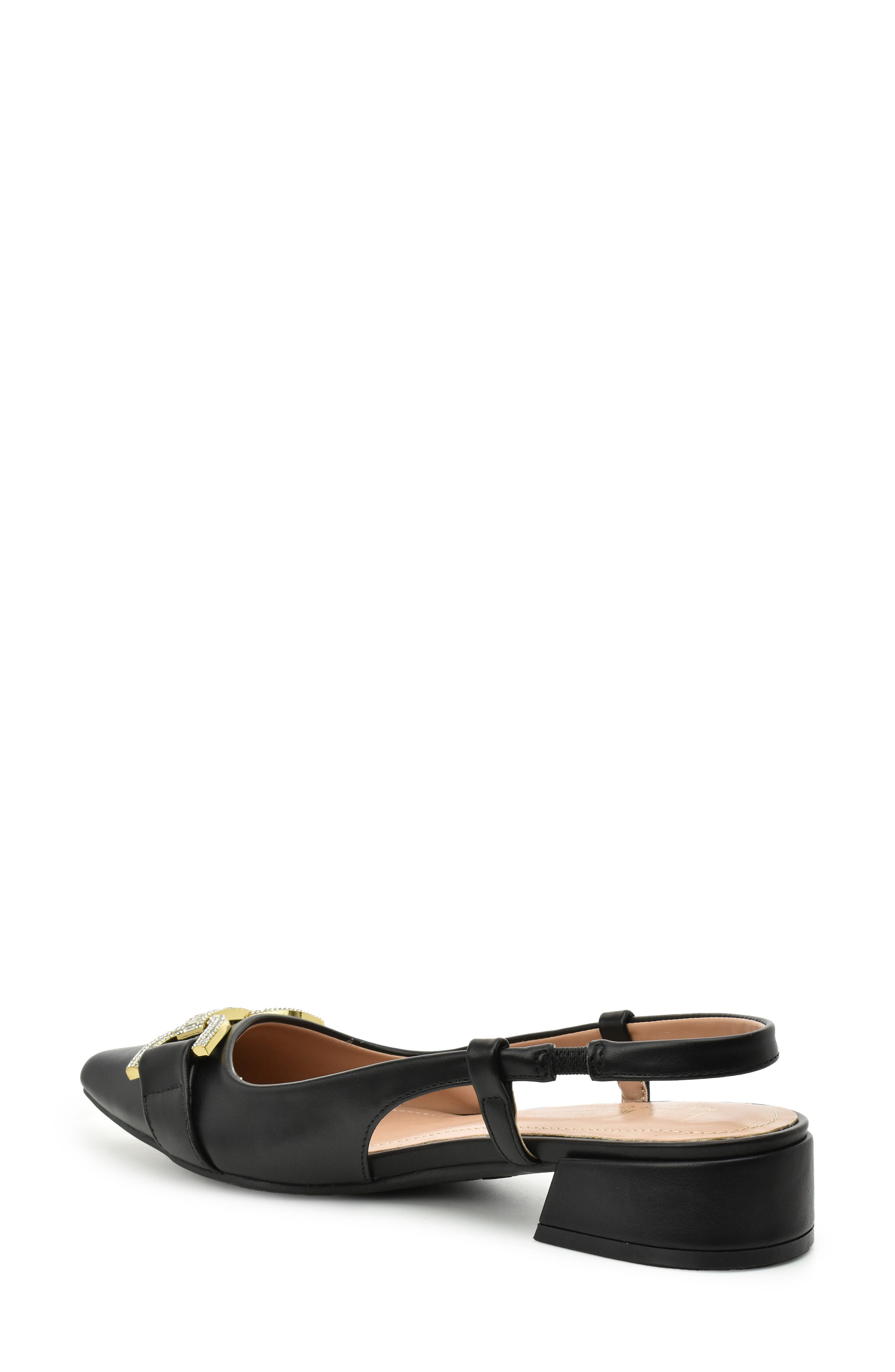 Nicole Miller Rhinestone Bit Slingback Pump, Alternate, color, 