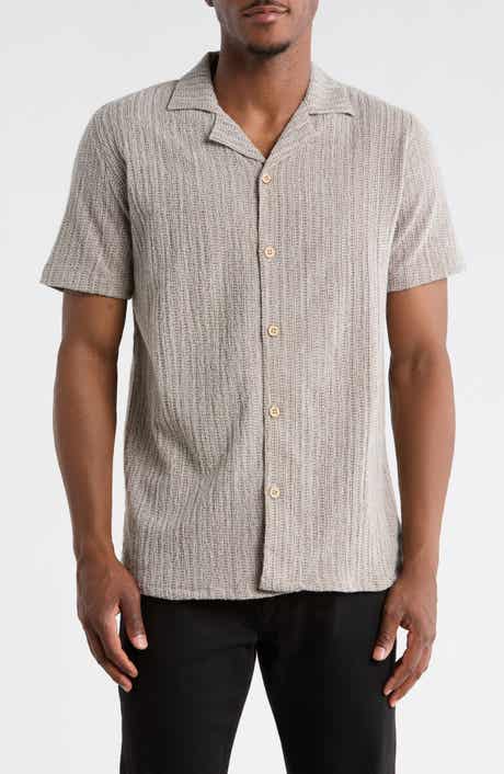 T.R. PREMIUM Textured Camp Shirt