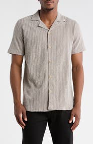T.R. PREMIUM Textured Camp Shirt