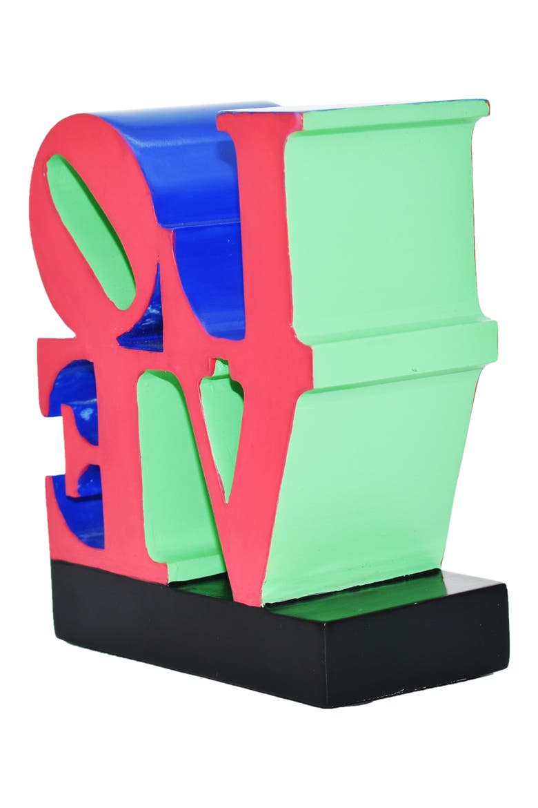 Love Sign Sculpture, Alternate, color, RED, BLUE, GREEN