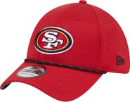 New Era Men's New Era Scarlet San Francisco 49ers Perforated 39THIRTY Flex Hat