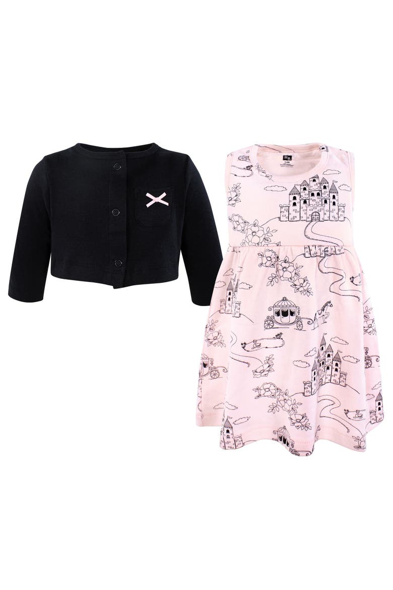 Baby Cotton Dress & Layering Cardigan, Alternate, color, Fairytale Princess