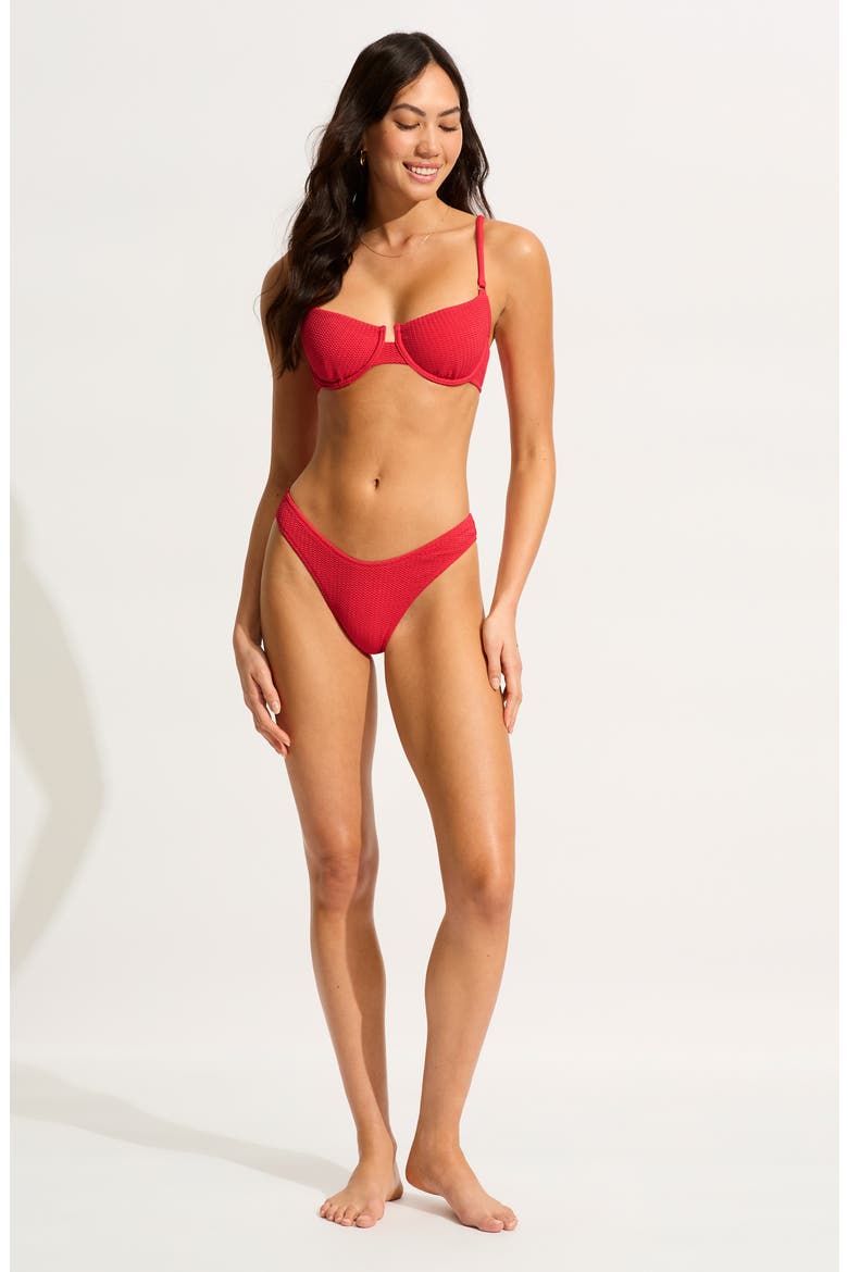 Underwire Bikini Top, Alternate, color, CHILLI RED