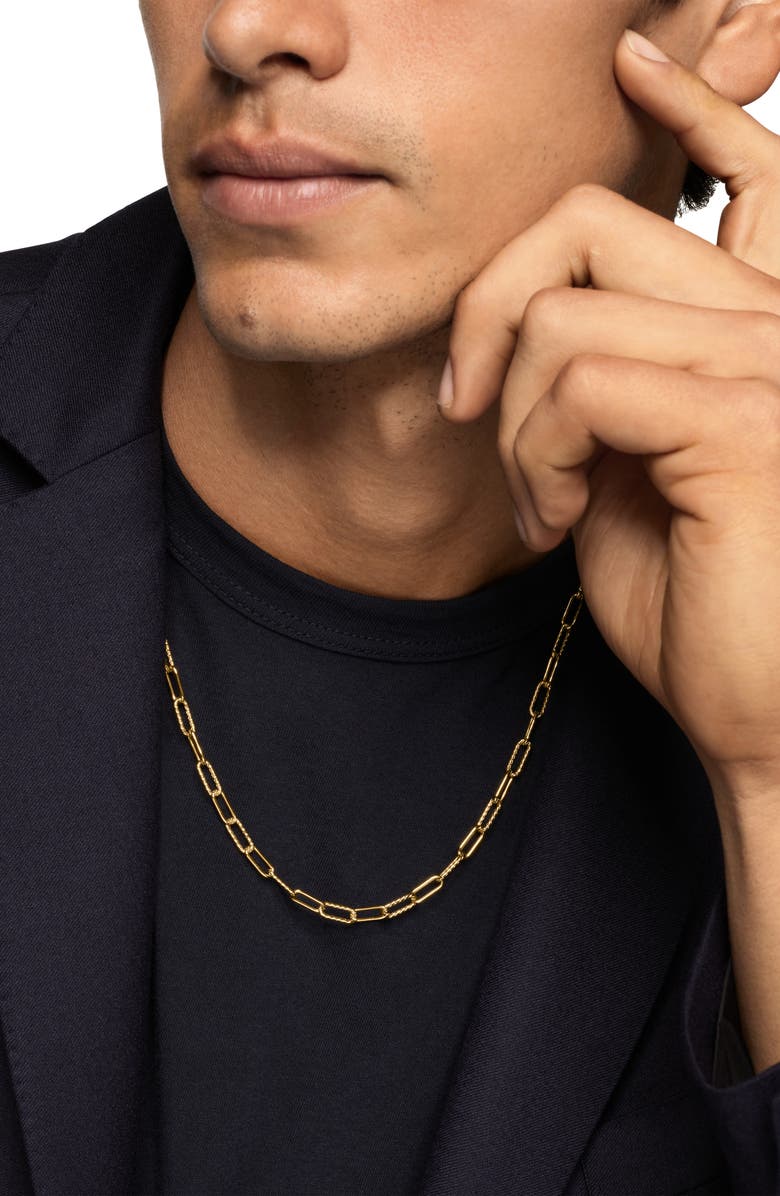 David Yurman Men's DY Madison<sup>®</sup> Chain Necklace in 18K Yellow Gold, 4mm, Alternate, color, Gold