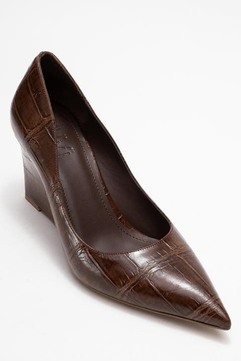 Puera Pointed Toe Wedge Pump (Women)