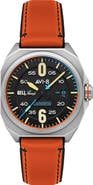 AVI-8 Bell X-1 Machbuster Automatic Leather/Rubber Strap Watch, 41mm