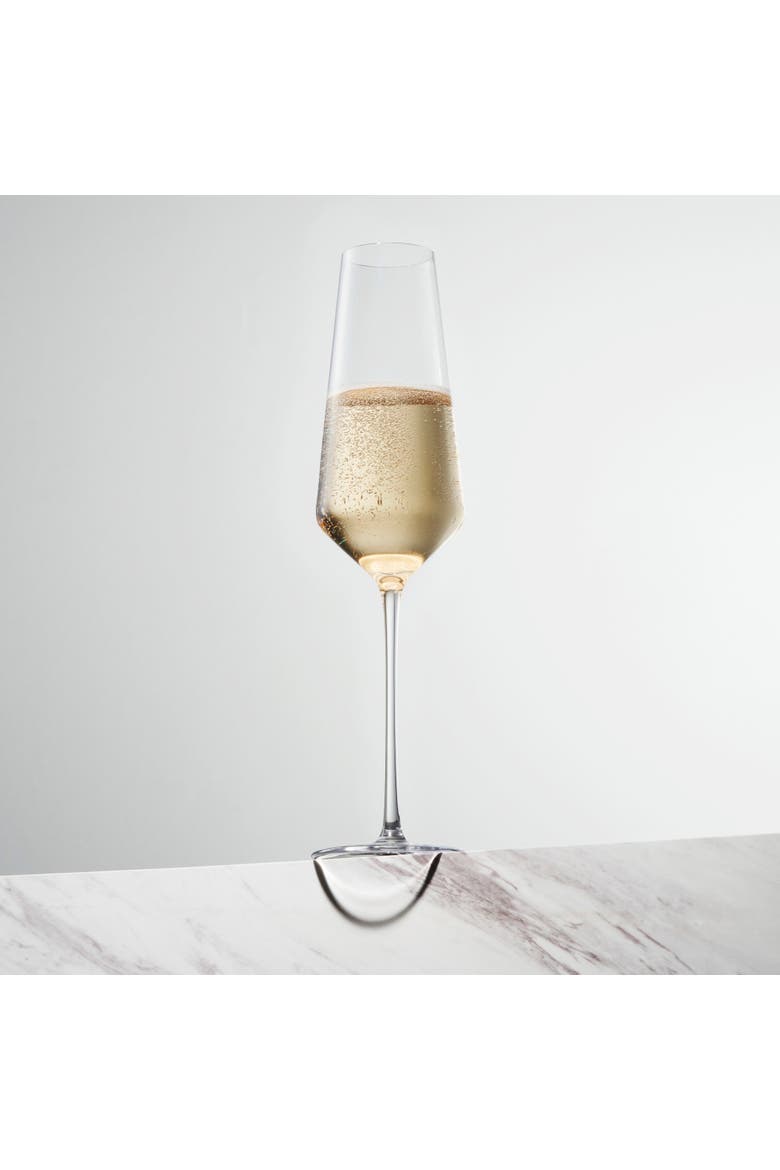 Reserve Liminal Champagne Flutes Set of 4, Alternate, color, Clear