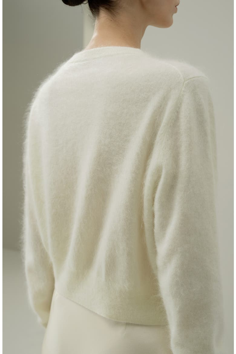 Women's Ultra-Soft Brushed Cashmere Cardigan, Alternate, color, White