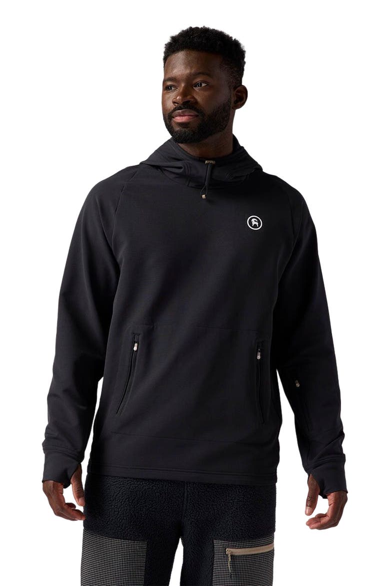 Destination Softshell Fleece Hoodie - Men's, Alternate, color, Black